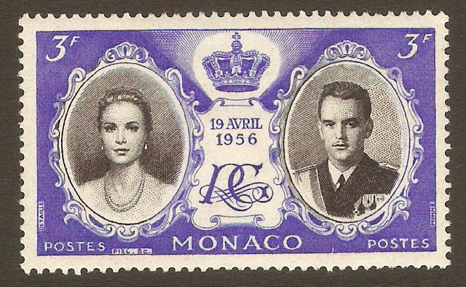 Monaco 1956 3f Royal Wedding. SG580.